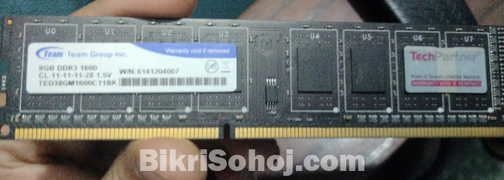 Ddr3 8 gb1600mhz ram